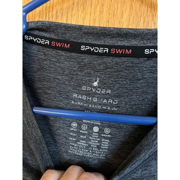 Spyder Rash Guard gray long sleeve T-shirt, men's size XL - Picture 6 of 8